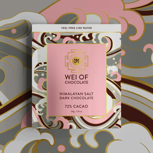 Himalayan salt dark chocolate bar